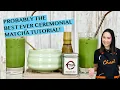 HOW TO PREPARE \u0026 SERVE  MATCHA GREEN TEA LATTE IN SPECIALTY MATCHA OR COFFEE SHOPS