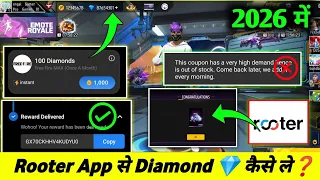 Rooter App Free Fire Max Diamond Redeem Problem Solve Trick Rooter App Se Diamond Kaise Le