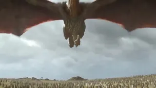 هجوم التنين دروغون على جيش اللانستر 