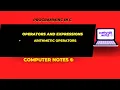 Arithmetic Operators Full in Description Programming in C