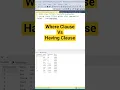 SQL Tutorial Difference Between WHERE and HAVING Clause SQL Interview Question