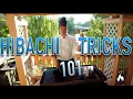 Pro Hibachi Chef teaches Hibachi Tricks 101 How to spin the spatula How to juggle eggs