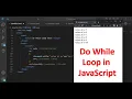 Do While Loop in JavaScript Loop in JavaScript JavaScript Tutorial in Hindi part 30