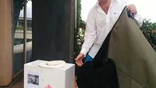 Unpacking my Brompton after a flight