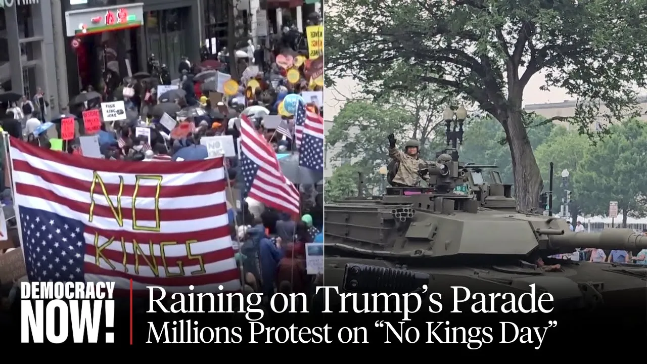 No Kings: Millions Across U.S. Protest Trump's Power Grab, Overshadowing His Military Parade