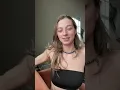 Routine sexy girl with new bra