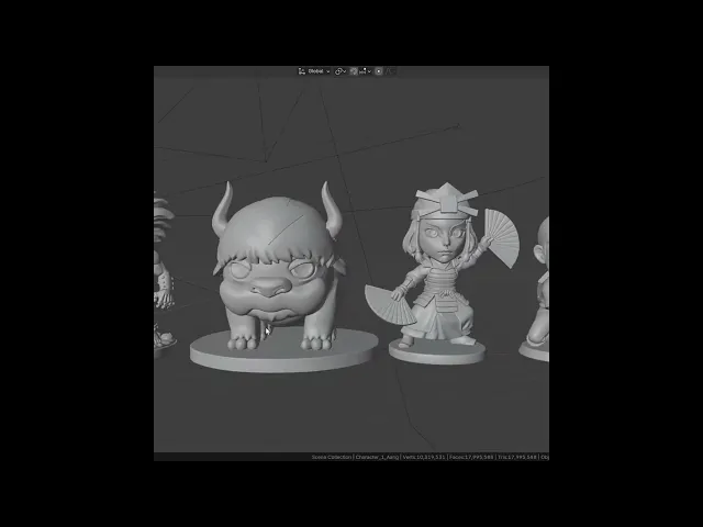 Aang The Last Airbender – Free STL Fan Art Figure | Full 12-Character Bundle on Profile video thumbnail