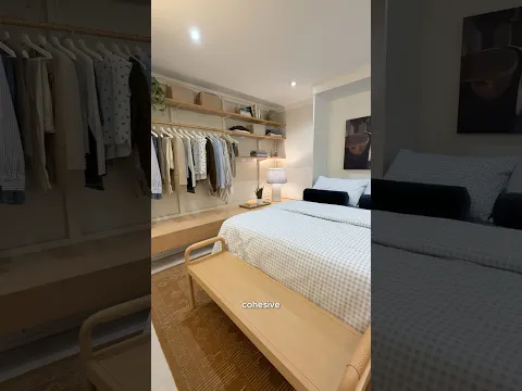 built-in closet upcycle | cozy bedroom makeover💙