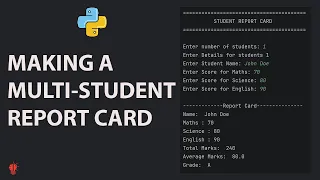 Python Project - Student Report Card System