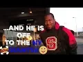 BJ Hill Heads To The NY Giants Airport Drop Off