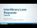 Interlibrary Loan ILL Tutorial