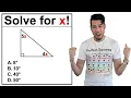 Solve for x in This Right Triangle with 5x and 4x Can You Crack It