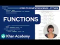 Functions in Python FULL UNIT Intro to CS - Python Khan Academy