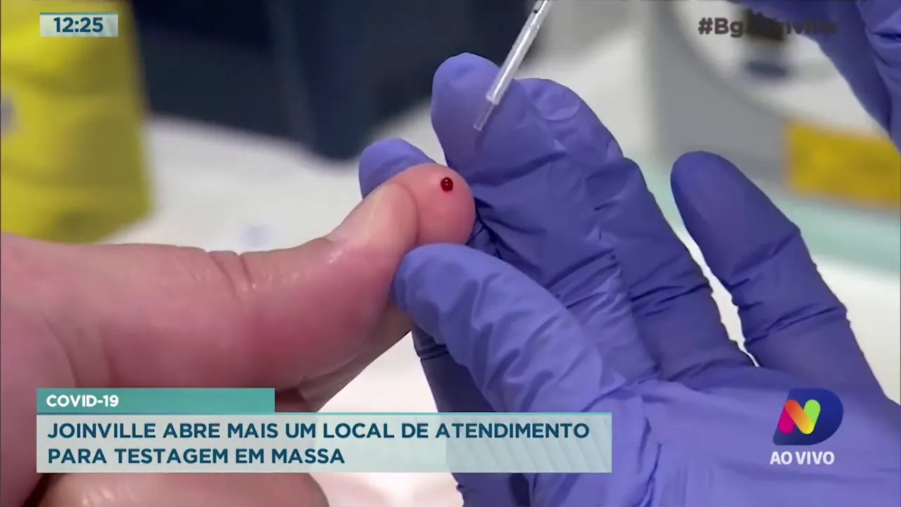 Covid-19: Joinville vai fazer 650 testes, por dia, a partir de segunda feira