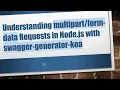 Understanding - data Requests in Node js with swagger-generator-koa