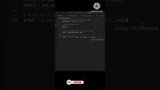 Addition of Two Numbers Lambda Function CodingwithShameera1