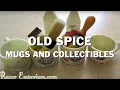 Old Spice mugs aftershave bottles and shaving brushes - oh my