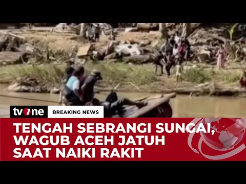 Wagub Aceh Jatuh ke Sungai saat Kunjungan