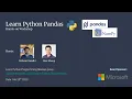 Introduction to Python Pandas Learn Python Programming meetup Meetup 3
