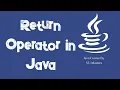 Return Operator in Java Java Lecture 30 Urdu Hindi