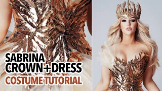 Sabrina crown and gold dress cosplay tutorial