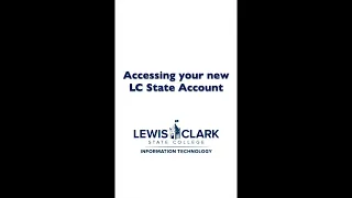 Accessing your LC State account