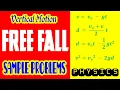 Solved problems about FREE FALL