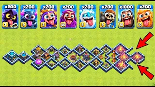 NEW Traps vs 200 Max Troops! The Most Satisfying Battle Ever! 🔥