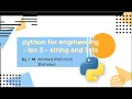 python for engineering - lec 3