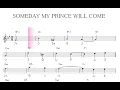 いつか王子様がSomeday My Prince Will Come（ディズニーDisney白雪姫） key=B♭／ドレミで歌う楽譜【コード付き】
