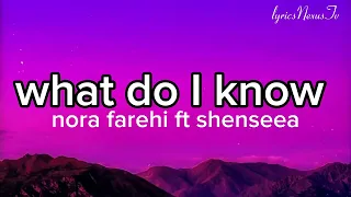 What Do I Know Just A Girl Nora Fatehi Ft Shenseea Lyric Video 