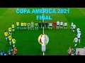 PES \\ BRAZIL vs ARGENTINA - FINAL COPA AMERICA 2021 - Full Match All Goals HD - efootball Gameplay