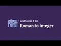 LeetCode 13 Roman to Integer