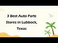 3 Best Auto Parts Stores in Lubbock Texas Auto Parts Retailers