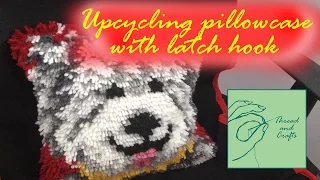 Latch hook pillow using an old pillowcase Threads Crafts
