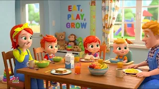 Kunyah Makananmu 🍎 | Lagu Makan Sehat untuk Anak-anak | Lagu Anak-anak