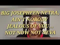 Download Lagu Big Josepheen Netra, nobody, I mean nobody, is jealous of you