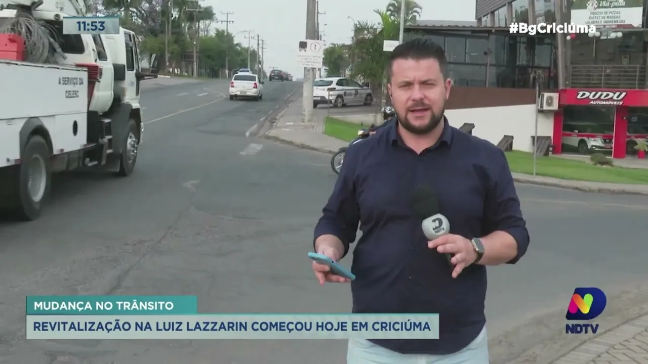 Obras em Criciúma: iniciada a revitalização da avenida Luiz Lazzarin, um pedido antigo dos moradores