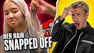 Her Hair Literally Started MELTING From Bleach