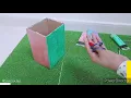 DIY flower vase and flower making with cardboard box and onion peel /onion peel craft