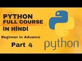 Python Tutorial For Beginners in Hindi Complete Python Course Beginners to Advance Course