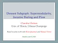 Densest Subgraph Supermodularity Iterative Peeling and Flow