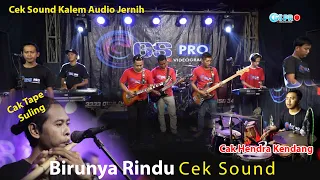 Download Cek Sound Birunya Rindu Instrumental Slow Bass Audio Clarity!! Suling Nyanyi nya Sendu banget MP3