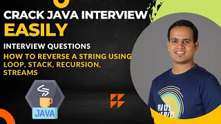 How to Reverse a String using Stack Streams Recursion Loop Java Interview Series