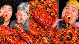 Cooking Spicy Seafood｜A Lobster Feast with King, Beggar and Grandpa