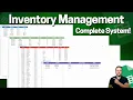 Complete Inventory Management System Template with Stock Adjustment Google Sheets