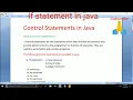 Java Programming-14 Control Statements Part-1 if else statement