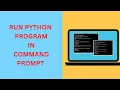 How to run PYTHON program in command prompt techbyrr