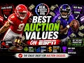 The Best Values in Auction Drafts on ESPN this Season Fantasy Football 2026