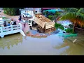 Lagu First Start Amazing PROJECT!! LANDFILL Stop Heavy Flooded From Canal Sink Village Use Strong Dozer.